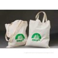 Custom Logo Printed Tc Plain Cotton Carrier Bags / Cotton Tote Bags For Shopping And Packaging